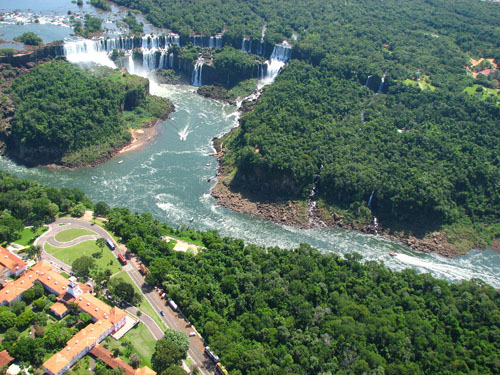 Chutes d'Ignacu en hélicoptère