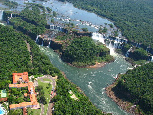 Chutes d'Ignacu en hélicoptère