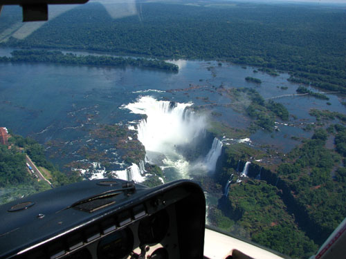 Chutes d'Ignacu en hélicoptère