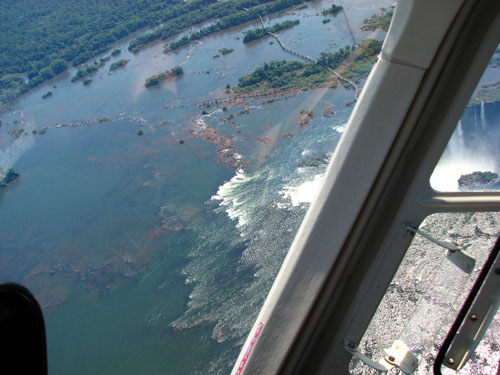 Chutes d'Ignacu en hélicoptère