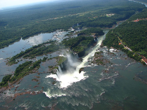 Chutes d'Ignacu en hélicoptère