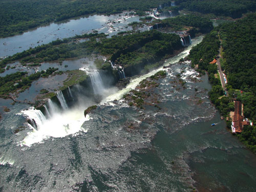 Chutes d'Ignacu en hélicoptère