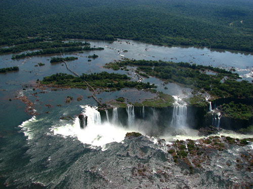 Chutes d'Ignacu en hélicoptère