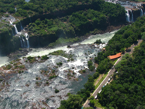 Chutes d'Ignacu en hélicoptère