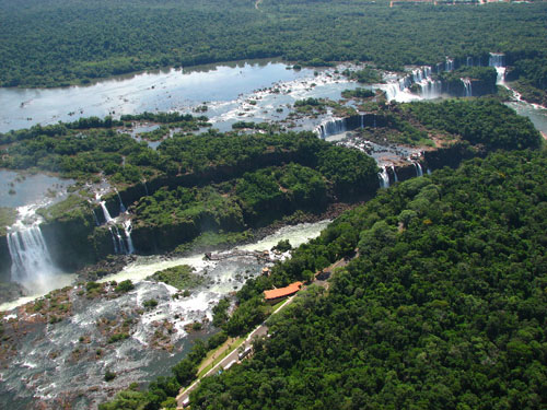 Chutes d'Ignacu en hélicoptère