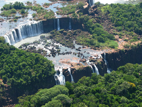 Chutes d'Ignacu en hélicoptère