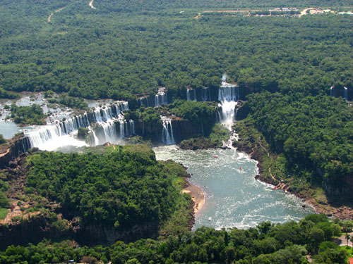 Chutes d'Ignacu en hélicoptère