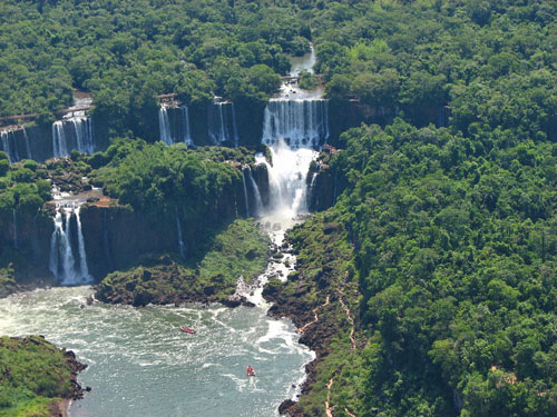 Chutes d'Ignacu en hélicoptère