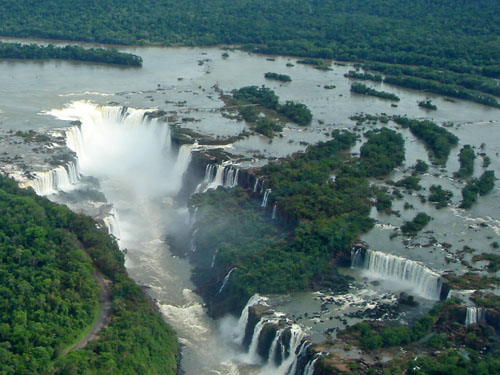 Chutes d'Ignacu en hélicoptère