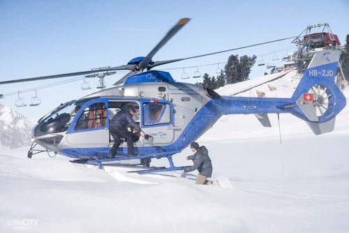 Vol en hélicoptère vers le Matterhorn