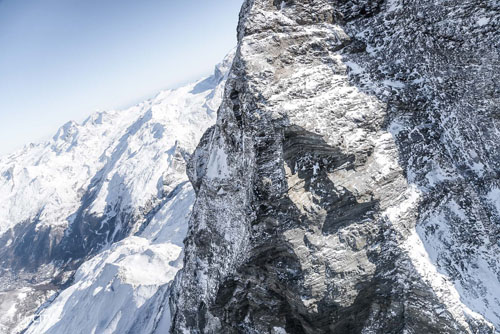 Vol en hélicoptère vers le Matterhorn