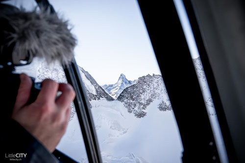 Vol en hélicoptère vers le Matterhorn