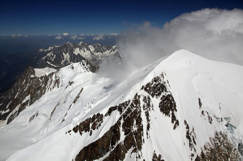 Vol au-dessus du Mont-Blanc