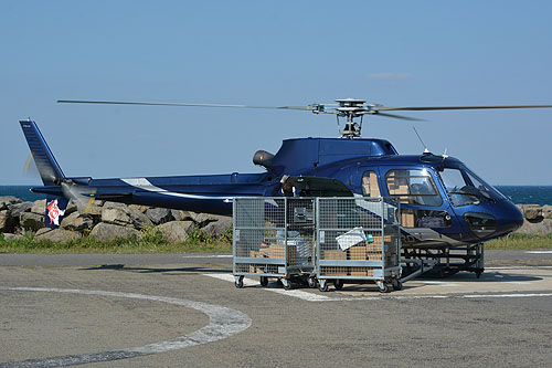 Hélicoptère AS350 B2 Ecureuil F-GTRD d'OYA Vendée Hélicoptères