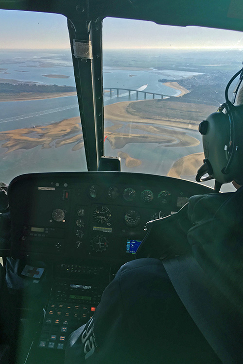 Hélicoptère AS350 B2 Ecureuil F-GTRD d'OYA Vendée Hélicoptères