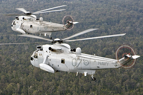 Hélicoptère S61 Seaking, Australie