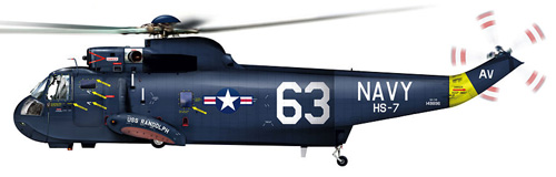 Hélicoptère S61 Seaking, US Navy