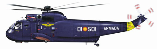 Hélicoptère S61 Seaking, Espagne