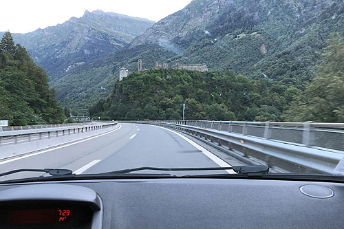 Sur la route, en Italie