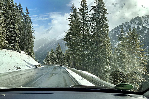 Sur la route vers Saint Anton et Zürs