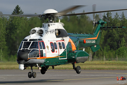 Hélicoptère H215 SuperPuma OH-HVP Gardes-Côtes Finlande