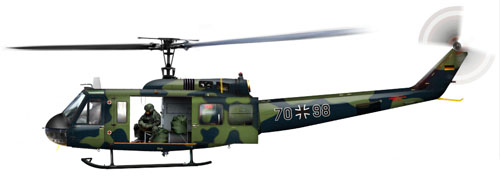 Hélicoptère UH1D Allemagne