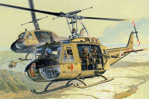 Hélicoptère UH1 Huey US Army au Vietnam