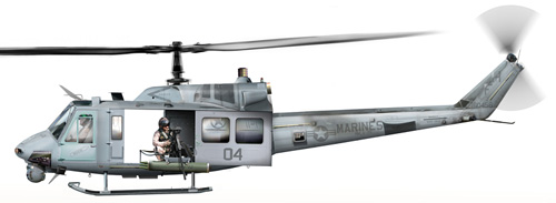 Hélicoptère UH1N USMC