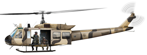 Hélicoptère UH1D US DEA