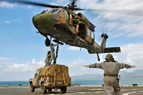 Hélicoptère UH60 Blackhawk Australie