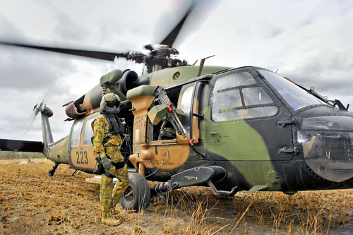 Hélicoptère UH60 Blackhawk Australie