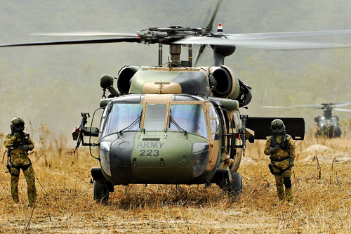 Hélicoptère UH60 Blackhawk Australie