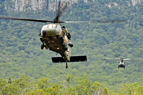 Hélicoptère UH60 Blackhawk Australie