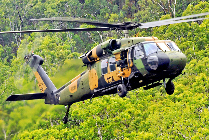 Hélicoptère UH60 Blackhawk Australie