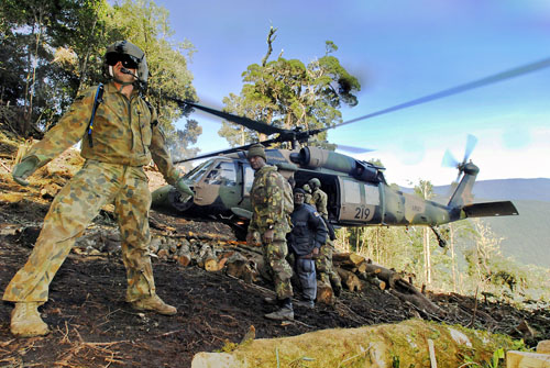 Hélicoptère UH60 Blackhawk Australie