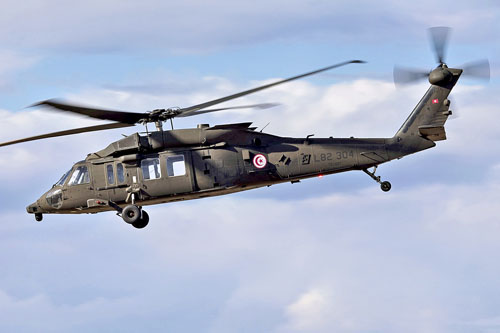 Hélicoptère UH60 Blackhawk Tunisie