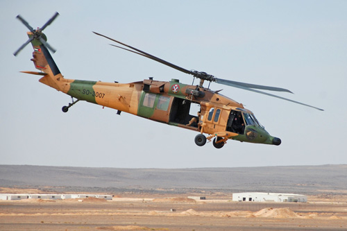 Hélicoptère UH60 Blackhawk Jordanie