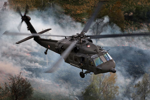 Hélicoptère UH60 Blackhawk Autriche