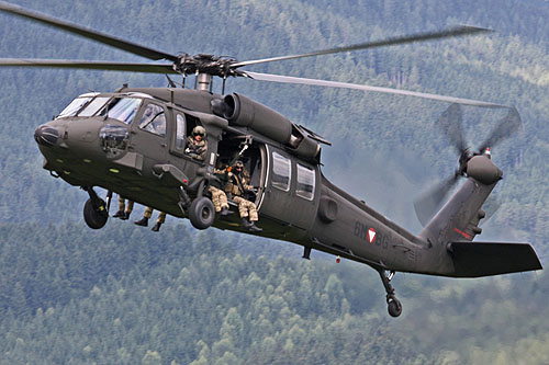 Hélicoptère UH60 Blackhawk Autriche