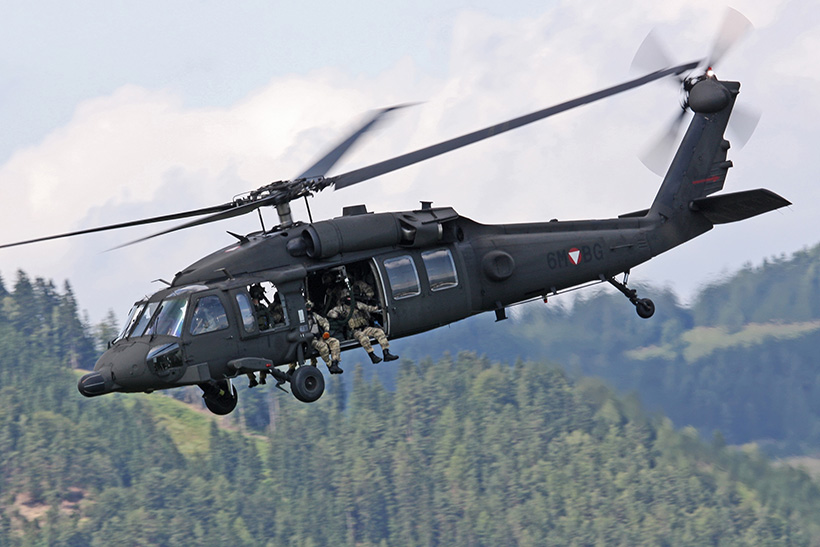 Hélicoptère UH60 Blackhawk Autriche