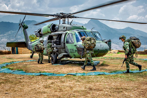 Hélicoptère UH60 Blackhawk Colombie (Ejercito Colombia)