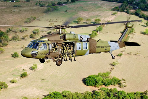 Hélicoptère UH60 Blackhawk Colombie (Ejercito Colombia)