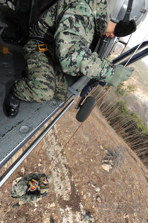 Hélicoptère UH60 Blackhawk Corée du Sud