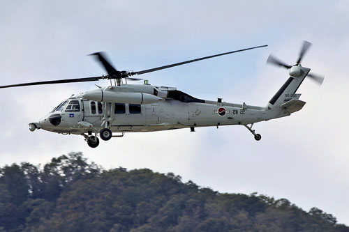 Hélicoptère UH60 Blackhawk Corée du Sud