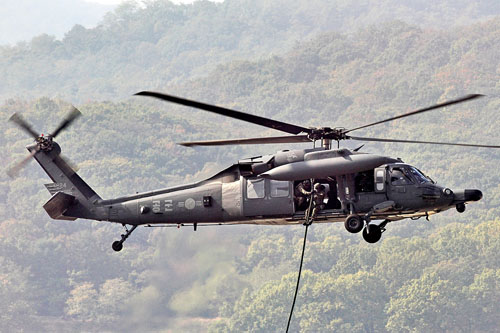 Hélicoptère UH60 Blackhawk Corée du Sud