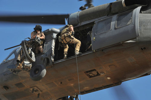 Hélicoptère HH60 PaveHawk de l'USAF en Irak