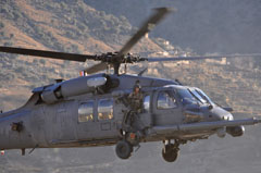 Hélicoptère HH60 PaveHawk de l'USAF en Afghanistan