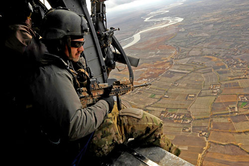 Hélicoptère HH60 PaveHawk de l'USAF en Afghanistan