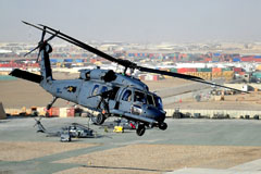 Hélicoptère HH60 PaveHawk de l'USAF en Afghanistan