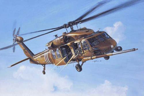 Hélicoptère HH60 PaveHawk de l'USAF lors de la guerre du Golfe